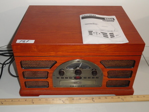 lot 161 image: Crosley DVDCassetteRadioTurntable - All in One