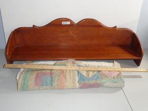 lot 211 image: Doll Shelf and Quilt Lot