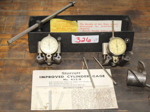 lot 326 image: Starrett Improved Cylinder Gage Lot