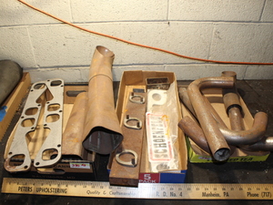 lot 390 image: Exhaust Pieces  Block Gaskets