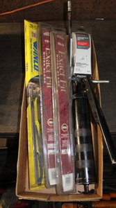 lot 395 image: Windshield Wipers  Grease Gun  Windshield Repair Kit Lot