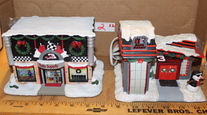 lot 2 image: Hawthorne Village - Dale Earnhardt Christmas Village Collection #2