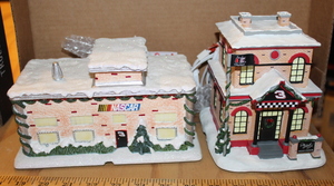 lot 3 image: Hawthorne Village - Dale Earnhardt Christmas Village Collection #3