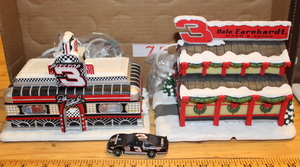 lot 7 image: Hawthorne Village - Dale Earnhardt Christmas Village Collection #7