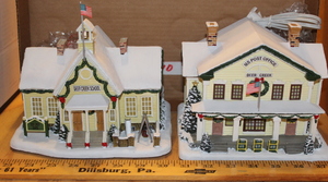 lot 10 image: Hawthorne Village (Thomas Kinkade) - John Deere Creek Village Collection #2