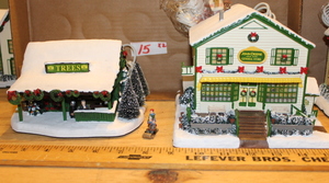 lot 15 image: Hawthorne Village (Thomas Kinkade) - John Deere Creek Village Collection #7