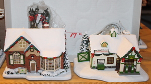 lot 17 image: Hawthorne Village (Thomas Kinkade) - John Deere Creek Village Collection #9