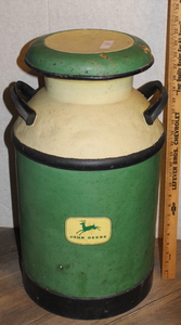 lot 19 image: Vintage Milk Can (John Deere)