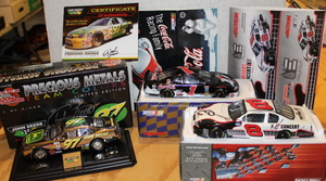 lot 45 image: Die Cast 124 Scale Cars - Dale Earnhardt Jr. and Chad Little - NIB
