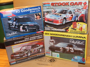 lot 47 image: Dale Earnhardt  Alan Kulwicki Plastic Models - NIB