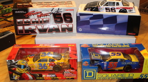 lot 55 image: Die Cast Cars - 124 Scale - Ernie Irvan  Kenny Wallace - NIB