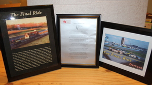 lot 95 image: Dale Earnhardt Plaques Lot - The Final Ride