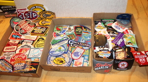lot 99 image: Stickers  Patches  Magnetic Racing Hoods