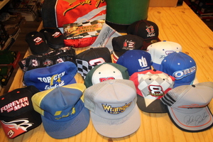 lot 124 image: Dale Earnhardt and Dale Earnhardt Jr. Ball Caps