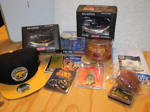 lot 166 image: Star Wars  Star Trek  Battle Star Galactica Toy Lot - NIB