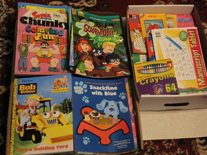 lot 184 image: Coloring Books  Crayons  Activity Books