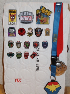 lot 185 image: Marvel Pins and Medallion Lot