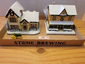 lot 16 image: Hawthorne Village (Thomas Kinkade) - John Deere Creek Village Collection #8