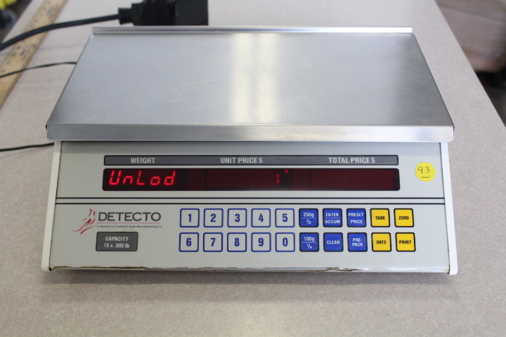 lot 93 image: Detecto Digital Deli Scale