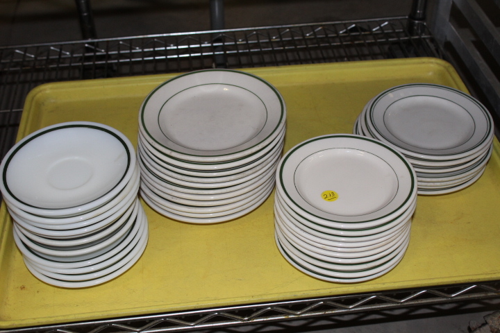 lot 213 image: Small round plates and Saucers Lot