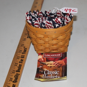 lot 49C image: Longaberger Basket - 1998 Oregano Booking Basket 13145  (FR)