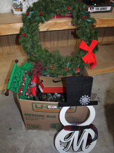lot 137 image: Christmas Decorations Lot  (Garage)