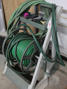 lot 151 image: Garden Hoses and Cart Lot  (Garage)