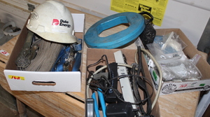 lot 162 image: Tie Downs  Hardware  Fisher  Hard Hat and More  (Garage)