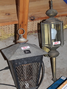 lot 167 image: Bug Zapper (John Deere) and Wall Mount Light Lot  (Garage)