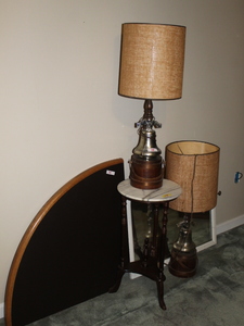 lot 75 image: Table  Lights  Mirror Lot  (MB)
