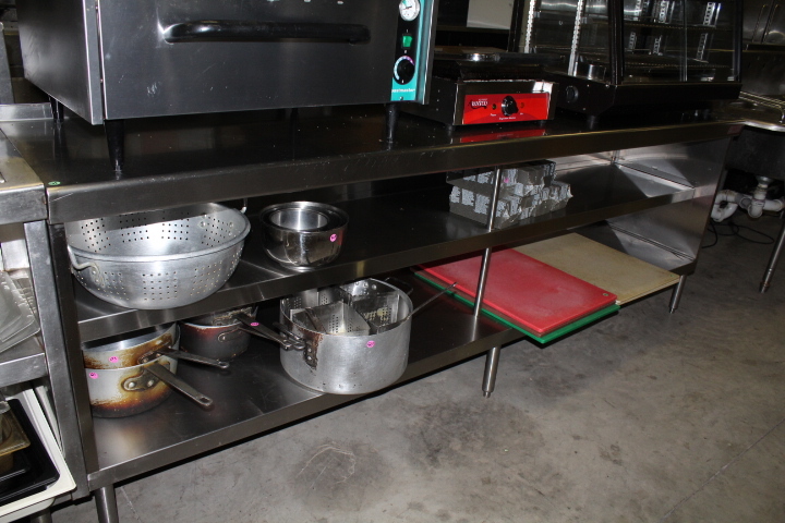 lot 35 image: Stainless steel work table