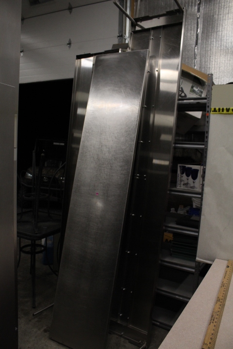 lot 46A image: Stainless steel over shelf
