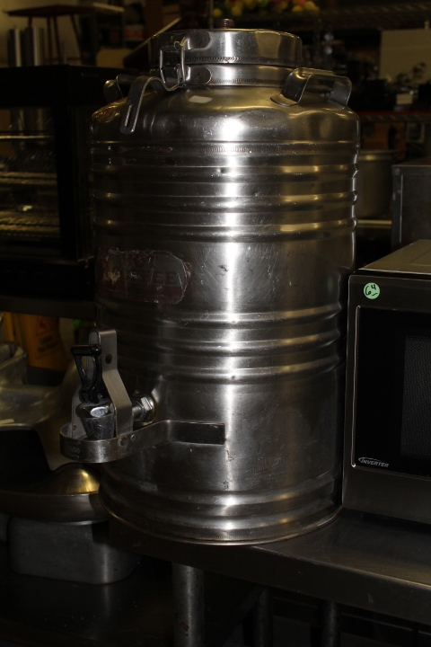 lot 66 image: Cecilware milk can coffee dispenser
