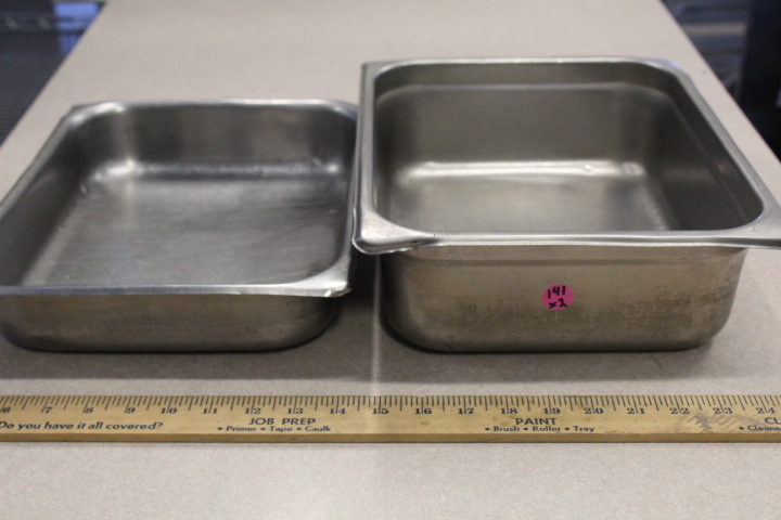 lot 141 image: 12 size insert pans