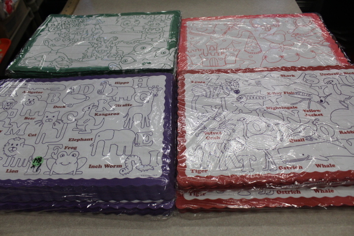 lot 148 image: kids place mats