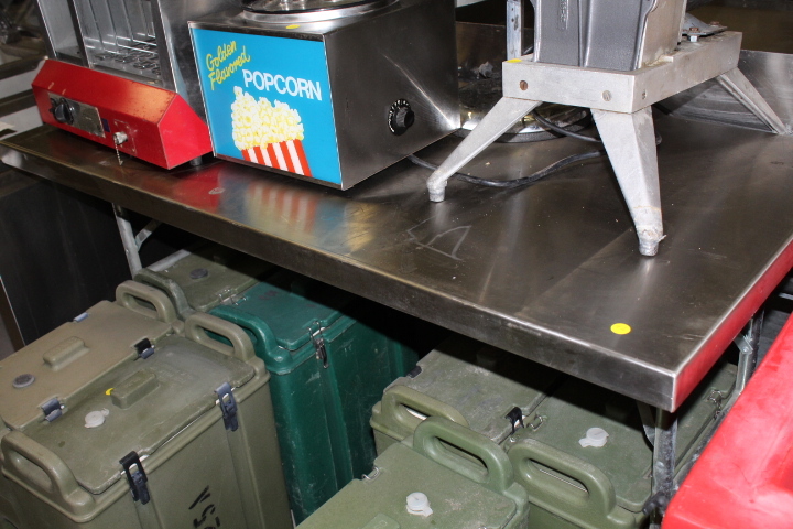lot 46 image: Stainless steel work table - portable