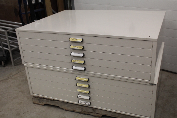 lot 63 image: Blue Print Filing Cabinets