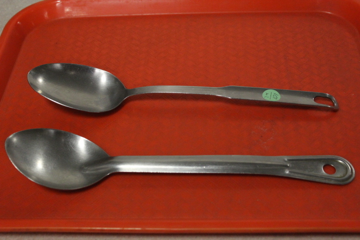 lot 107 image: Solid serving spoons