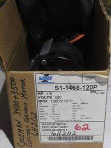 lot 62 image: Electric Motor (S1-1468-120P) - Factory New