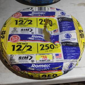 lot 78 image: Romex Indoor Wire - New