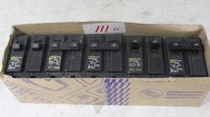 lot 111 image: Square D (Homeline Line) Double Pole Breakers