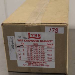 lot 178 image: Wet Kaowool Blanket - NIB