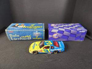 lot 26 image: #3 GM Goodwrench Service Plus Wrangler Jeans 1999 Monte Carlo 124 NASCAR Limited Edition Dale Earnhardt 1999
