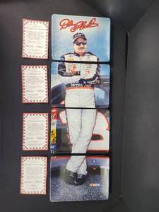 lot 85 image: 4 piece Decorated Plate Dale Earnhardt 2001 motorsport Collection