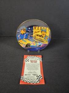 lot 69 image: Blast From the Past  6 12 Decorated Porcelain Plate Bordered in 24k gold Dale Earnhardt 1999