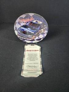 lot 80 image: Ready To Race  6 12 Decorated Plate Dale Earnhardt 1997 Hamilton Collection