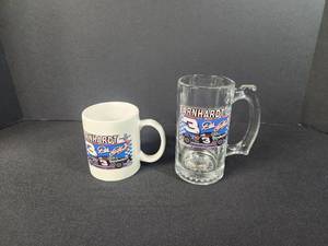 lot 97 image: Mug and Drinking Glass #3 Dale Earnhardt