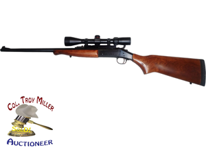 lot 7 image: NE HANDY RIFLE SB2 Single Shot 22 Hornet Turkey Killer