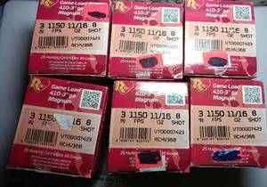 lot 32 image: 6 boxes- 410 Bore