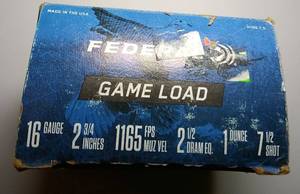 lot 45 image: Federal 16 gauge shotgun shells